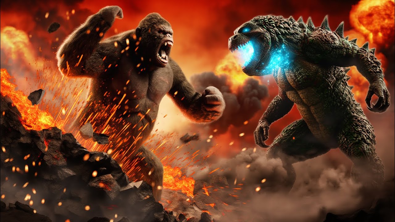The Most INSANE Kong vs Godzilla Battle Ever! 🔥🌋
