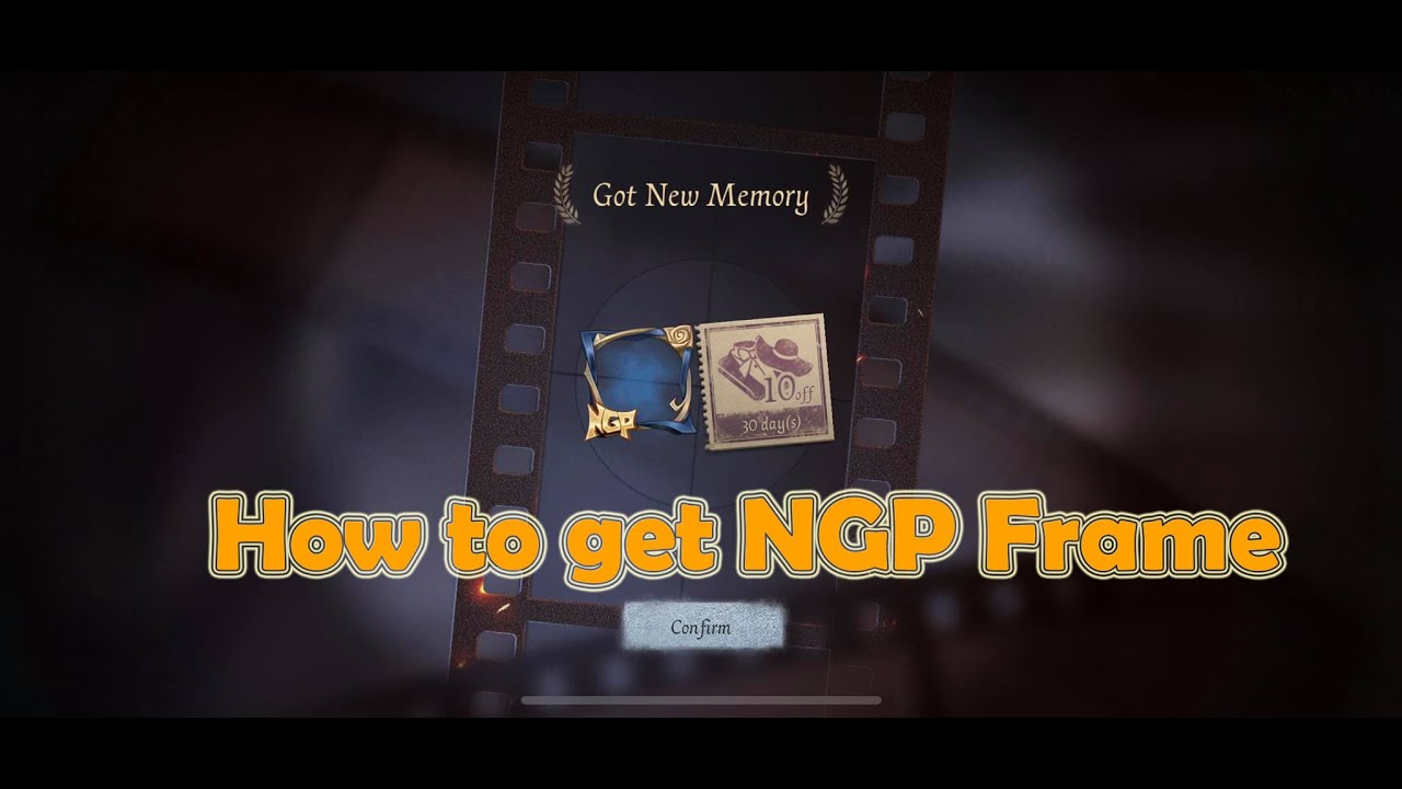 Guide: How to get NGP frame - YouTube