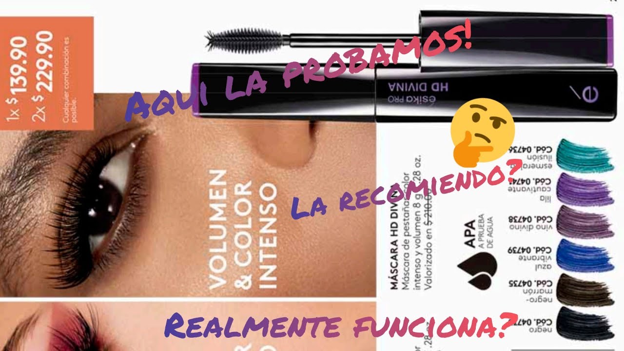 Máscara de pestañas ESIKA PRO HD DIVINA ️ demo+reseña 😘 YouTube