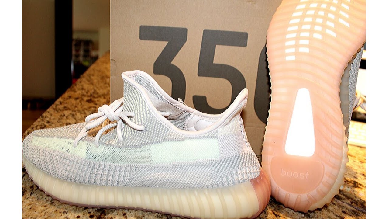 yeezy citrin on feet