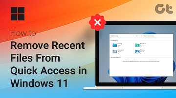 How to Remove Recent Files From Quick Access in Windows 11 | Full Guide | Guiding Tech