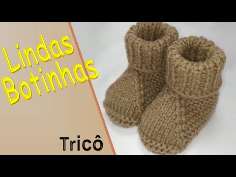 Vídeo: Como Tricotar Botinhas Para Meninos