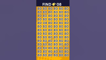 Find the ODD Number - 08 | Fun Quiz #quiz #challenge