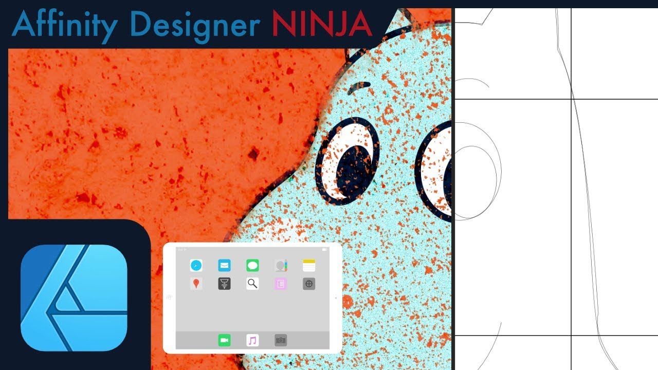 Ipad ベクターなのにアナログチック ムーミンイラストの 描き方 Affinity Designer Ninja 画像 編集 の 簡単 解説 Youtube