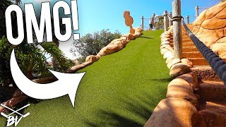 WORLD'S STEEPEST MINI GOLF HOLE! - CRAZY AND UNBELIEVABLE SHOTS! - IMPOSSIBLE MINI GOLF HOLE IN ONE? screenshot 1