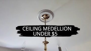 Ik maakte zelf een eenvoudig plafondmedaillon voor minder dan $ 5!