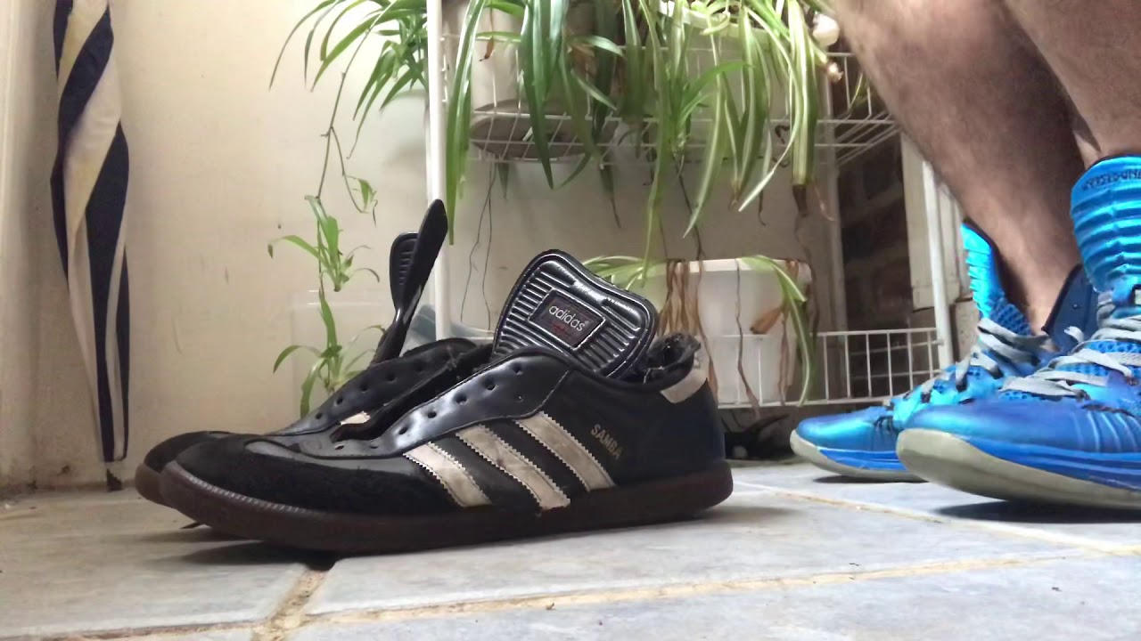 Fun With Nike Hyperdunk And Adidas Samba Shoes - YouTube