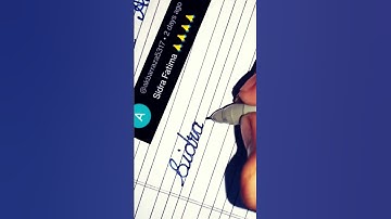 Writing the name Sidra fatima in cursive, #trending #art #viral #shorts