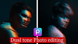 Dual tone photo editing || Creative photo editing in PicsArt | Artistrajk