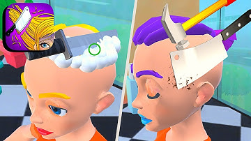 Weird Haircut ​- All Levels Gameplay Android,ios (Levels 1-12)