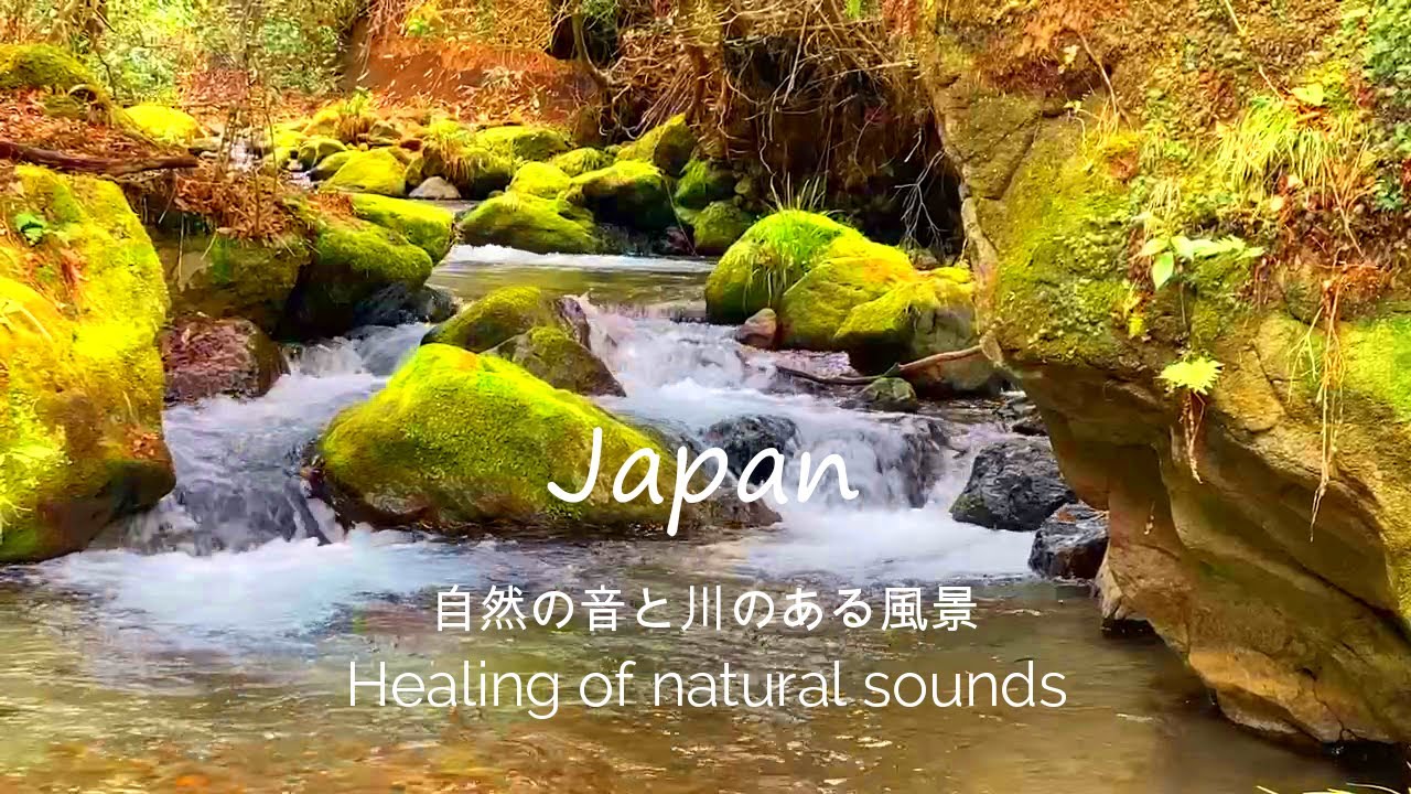 【自然の音】九州の風景と水の音 癒しの川音/Yamabuki spring Kyushu/Natural healing sound