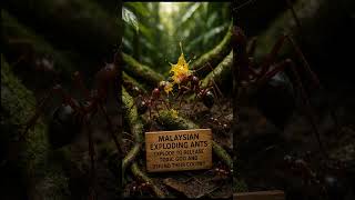 Why Malaysian Exploding Ants Sacrifice Themselves With Toxic Explosions