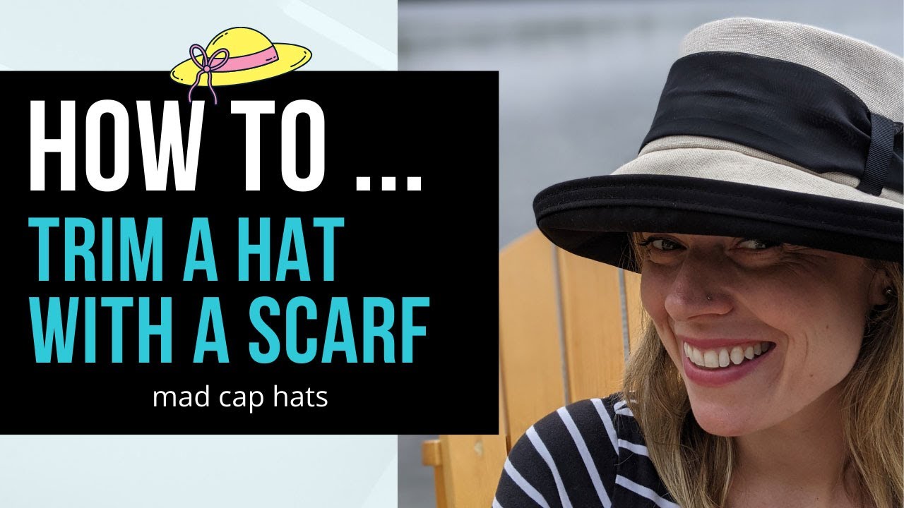 How to tie a scarf on your hat! 