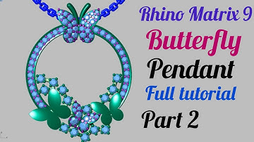 Matrix 9 how to make a gold Diamond Butterfly pendant Full tutorial