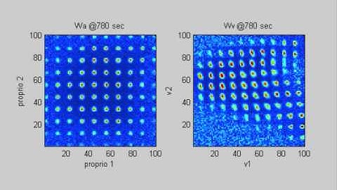 Weight Evolution of the Learn to Point system