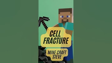 3D Block Stone Minecraft Simulation Blender #blender #shorts  #minecraft #3danimation #steve