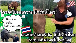 ครอบครัวอเมริกัน ปลื้มเที่ยวไทย ถ้ามาถึงไทยแล้วไม่เจอช้าง แสดงว่าคุรมาไม่ถึง