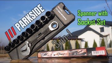 PARKSIDE® 3-in-1 | Spanner with | Socker Set