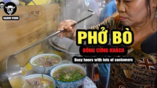 GIỜ CAO ĐIỂM ĐÔNG NGỘT THỞ của quán PHỞ BÒ khu TẬP THỂ