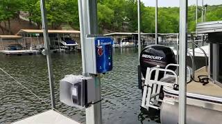 Dock Lifeguard Test on a 76'x54' Iguana Boat Dock - Lake of the Ozarks