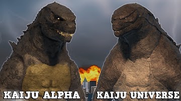 Kaiju Universe Vs Kaiju Alpha Godzilla 2014 Kaiju Comparison - Roblox