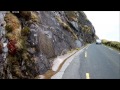 Driving through ireland  conor pass   dingle peninsula  county kerry ireland