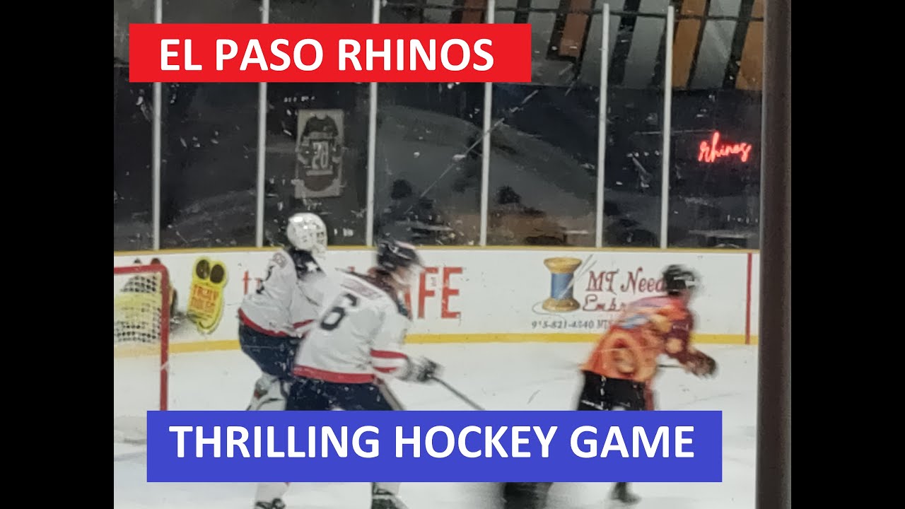Thrilling El Paso Rhinos Hockey - YouTube