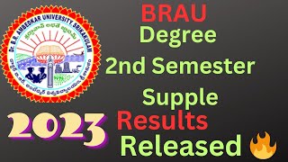 brau degree 2nd semester supple examinations results released-2023drbrambedkaruniversityugexams