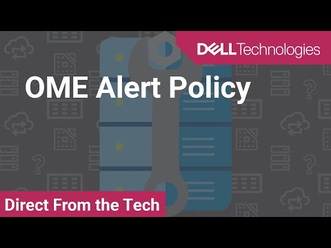 OpenManage Enterprise Alert Policy