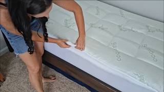 Add luxury to your mattress with this Bamboo Topper! Fracho Ultra Soft Mattress Topper, Twin Size screenshot 4
