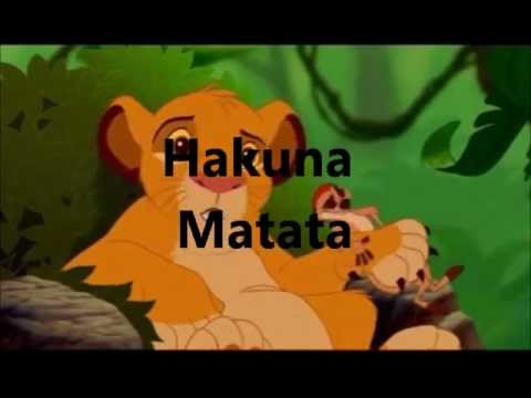 Der Konig Der Lowen Hakuna Matata Lyrics Youtube