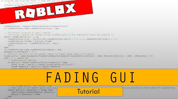 Roblox Studio - Fading Gui