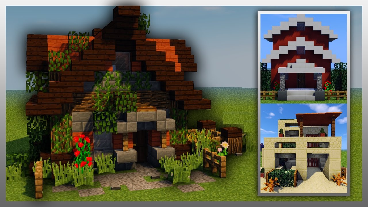 ️ 3 Pro Minecraft Houses Even NOOBS Can Build! (Tutorials Included