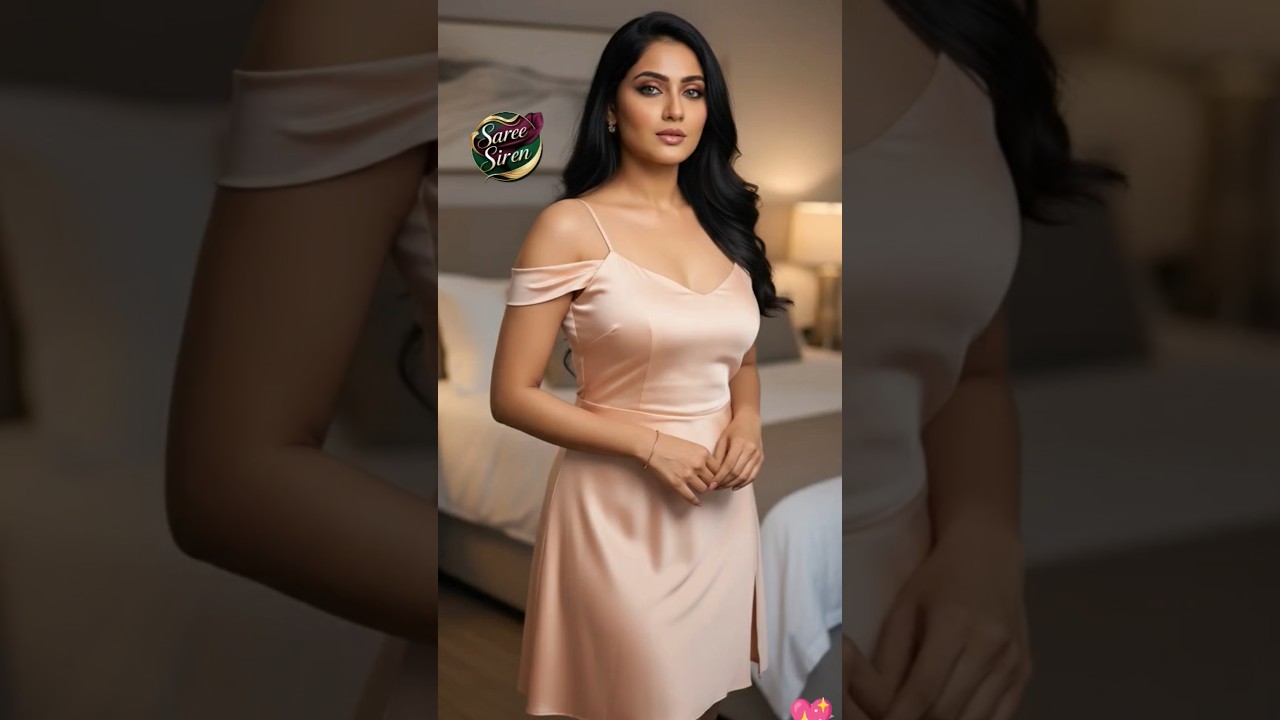 Saree Siren Night Glam ✨ Bold Satin Night Dress Look | Kaavaalaa Song | Viral Nano Banana Edits 🔥