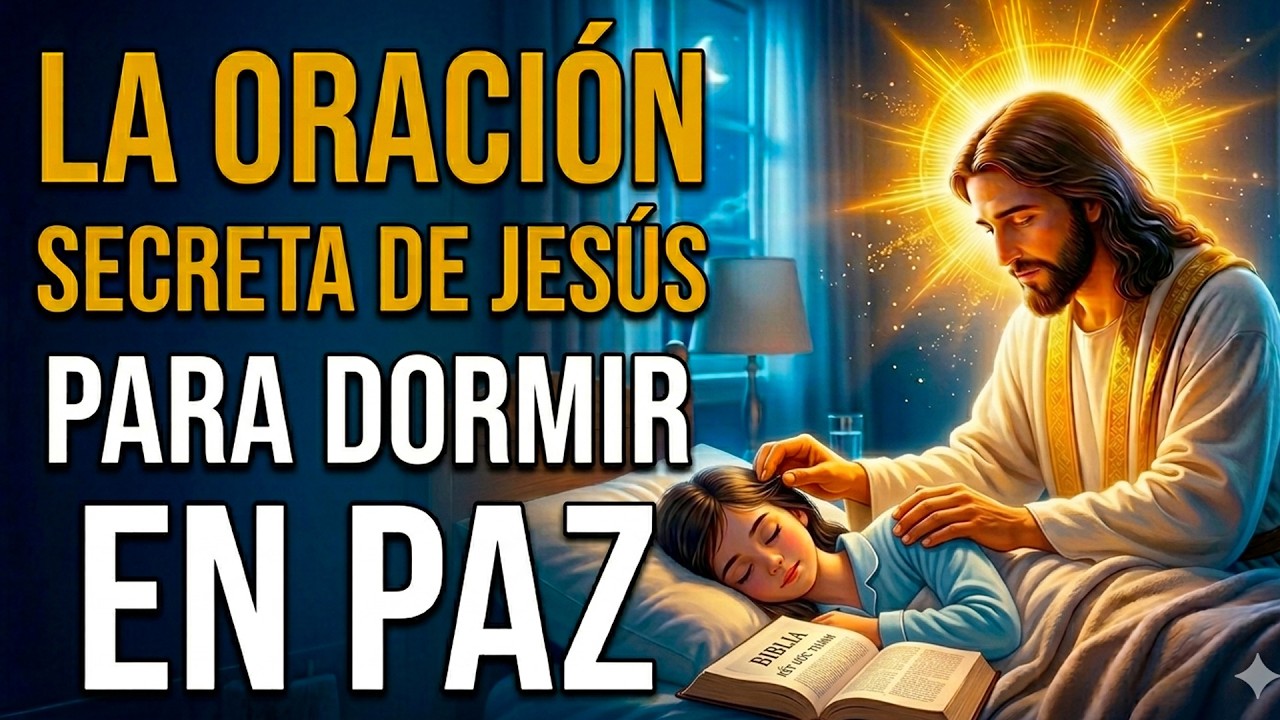 🔥 La ORACIÓN SECRETA de JESÚS para DORMIR en PAZ 💤 | Descansa en Dios 🙏 ...