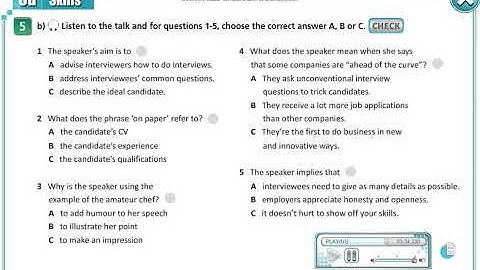 Aspect 11 module 3d p43 ex 5b listening