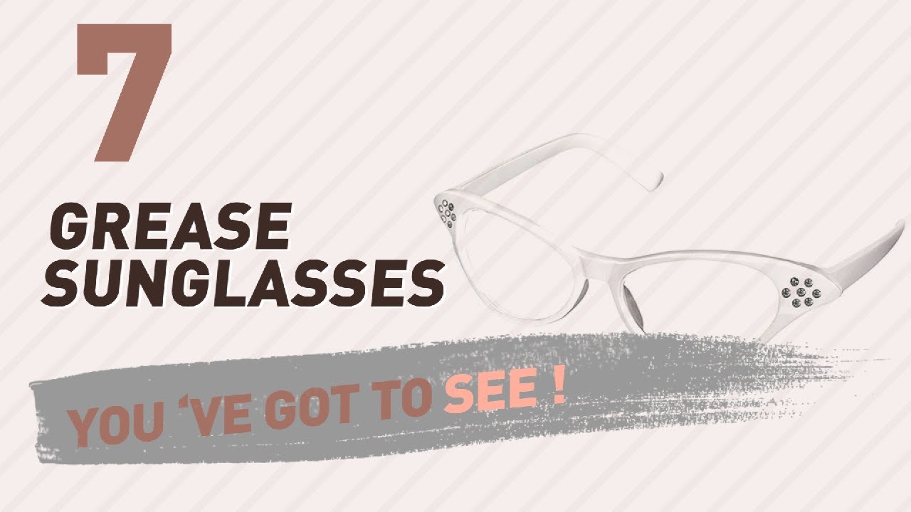 Grease Sunglasses For Women // New & Popular 2017 YouTube