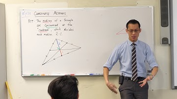 Concurrence of Medians (1 of 2: Proof via similar triangles)