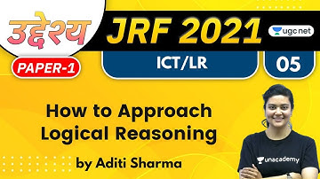 11:00 AM - JRF 2021 | ICT by Aditi Sharma | How to Approach Logical Reasoning