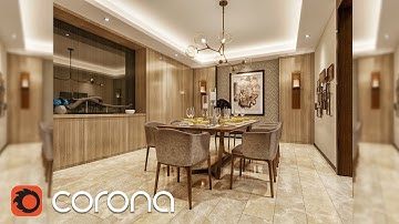 Corona Render Lighting tutorial photorealism