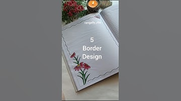 5-Border design #diy #art  #rangally_ritu#borderart #projectworkdesigns #frontpagedesign #borderart
