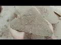 Nonstop crumbling brown sand thick slabs