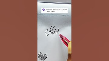 stylish name | Mehak | Calligraphy signature