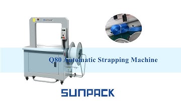 sunpack Q80 automatic strapping machine online bundle braided belt
