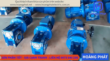 Động cơ giảm tốc NMRV gắn phanh, có điều chỉnh vô cấp