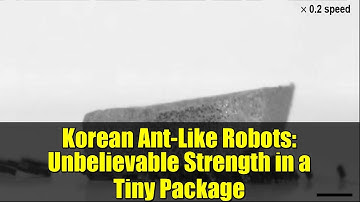 Korean Ant-Like Robots: Unbelievable Strength in a Tiny Package