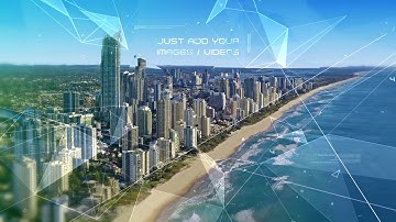 Plexus Slideshow 2  ( Simplified version ) 4K UHD - After Effects