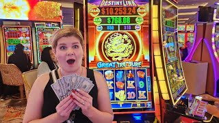 We Won BIG on the New Destiny Link Slot Machines in Las Vegas!!