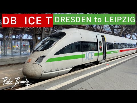 TRIP REPORT | DB ICE T | Dresden to Leipzig | Germany's tilting high-speed train | 1st class