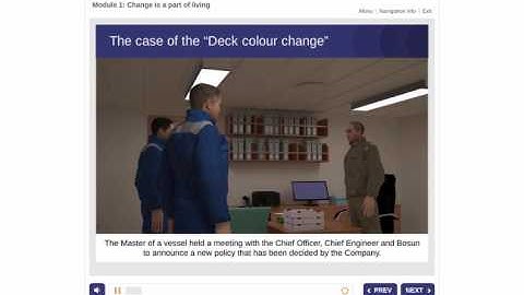 Resilience e-learning course for maritime - Module 1, Change is a part of living